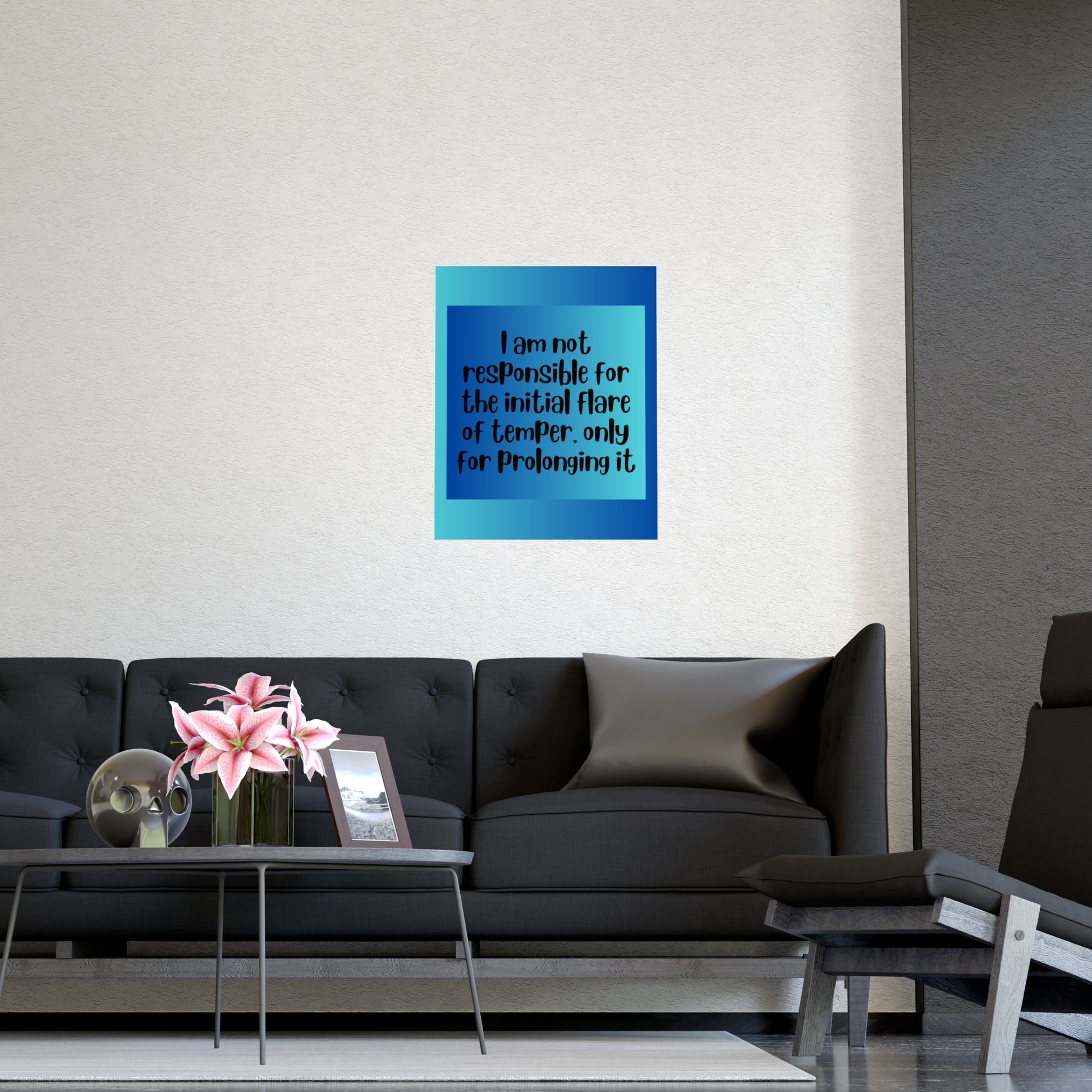 Inspirational Quote Poster: I Am Not