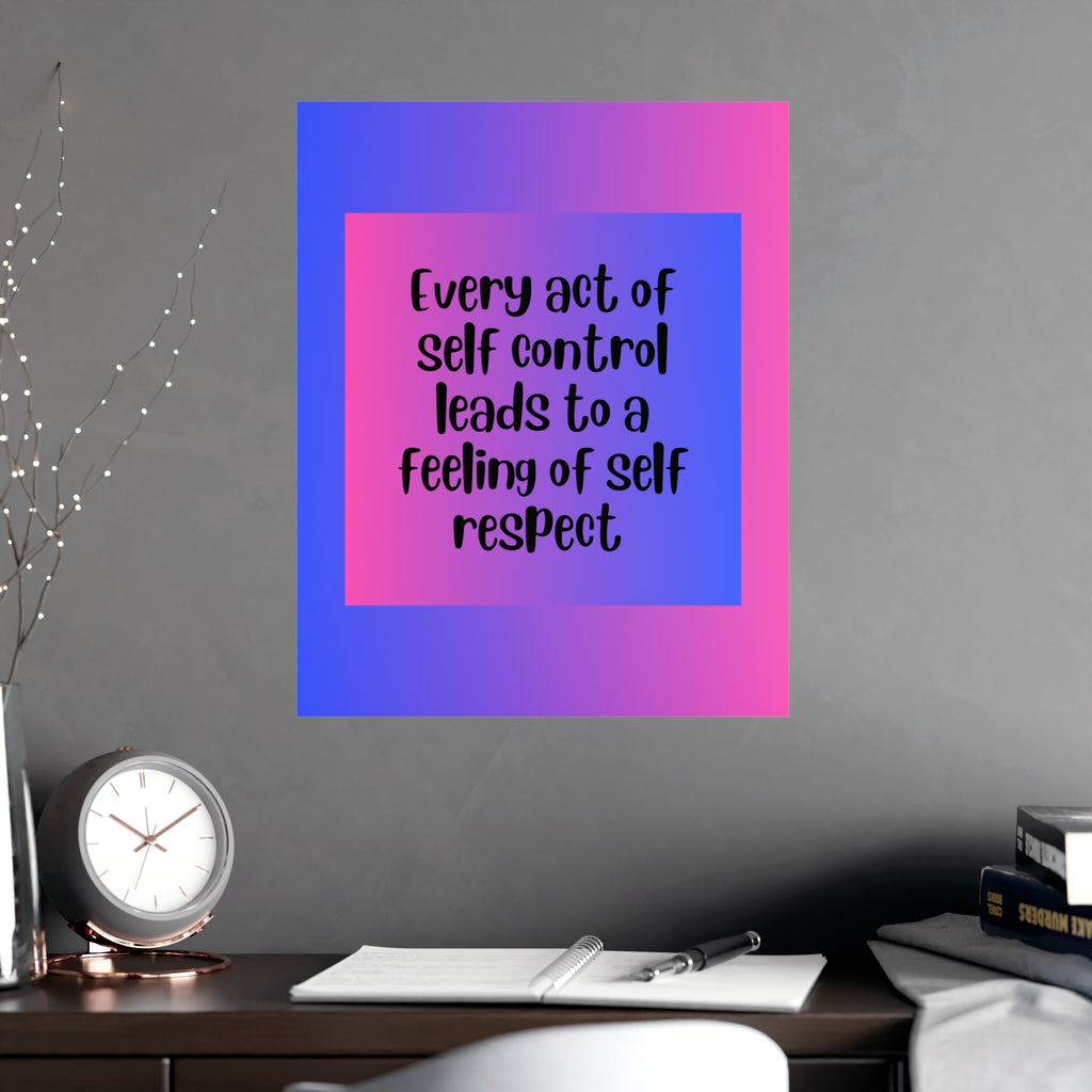 Inspirational Quote Poster: Every Act Of