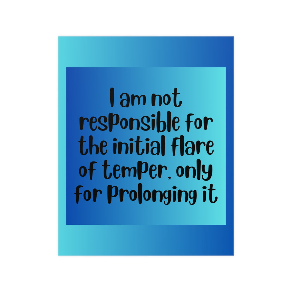 Inspirational Quote Poster: I Am Not