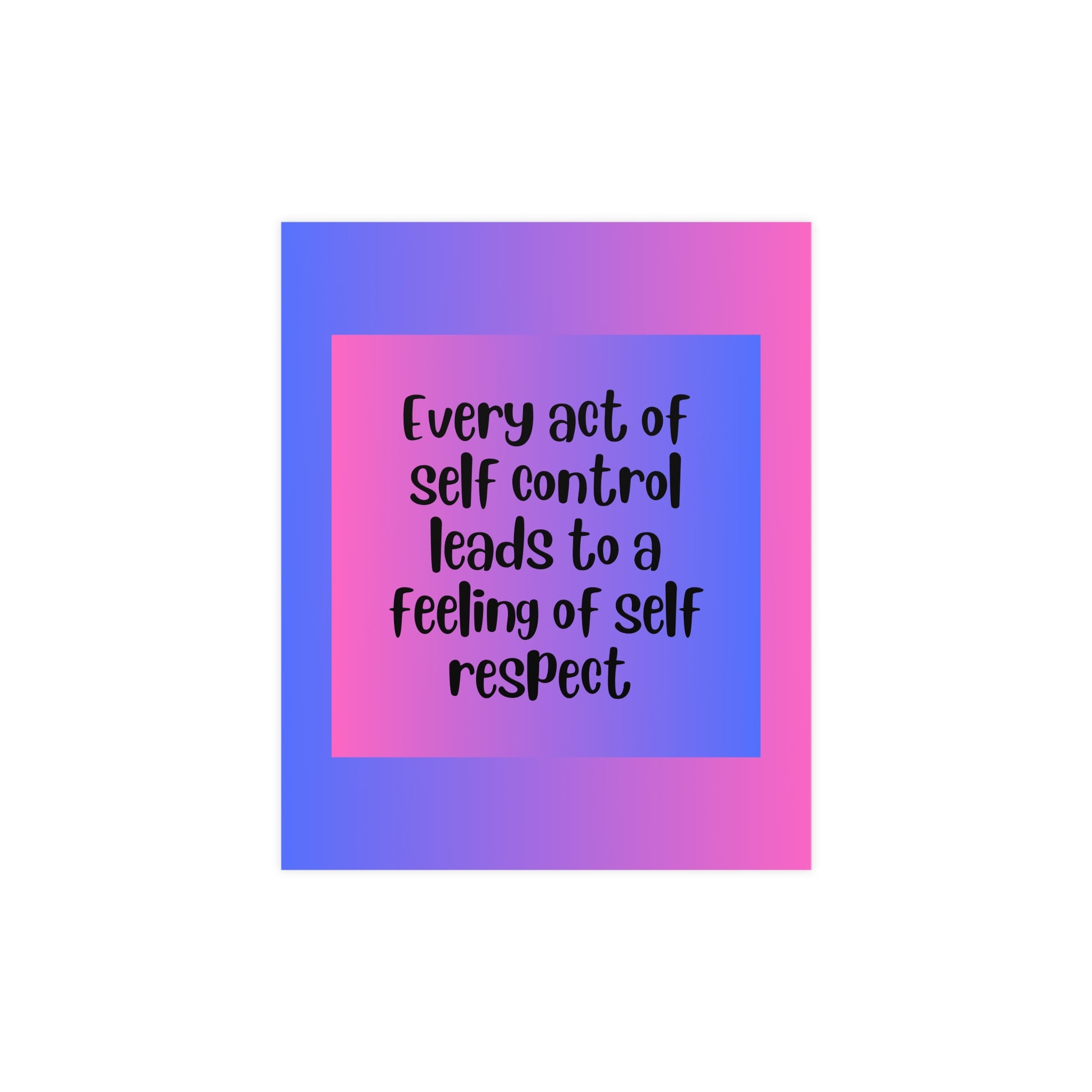 Inspirational Quote Poster: Every Act Of