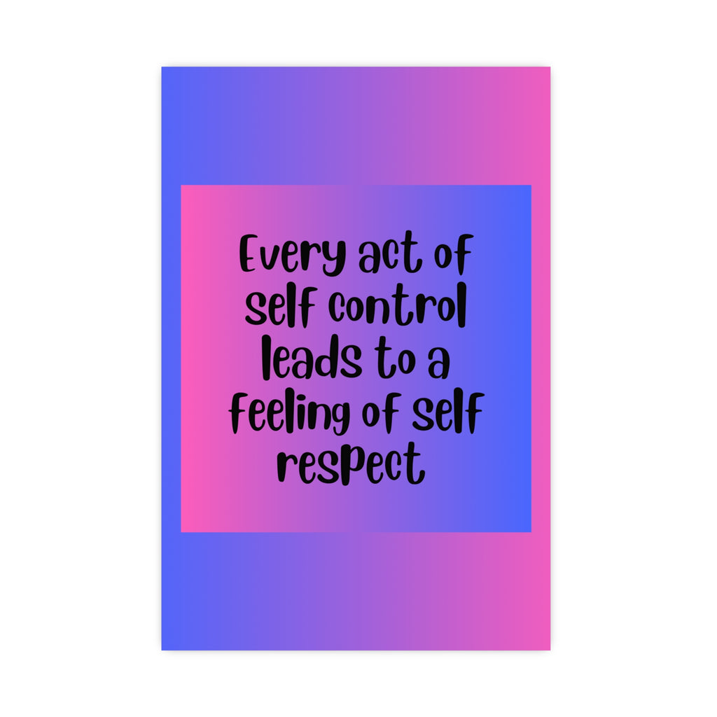 Inspirational Quote Poster: Every Act Of
