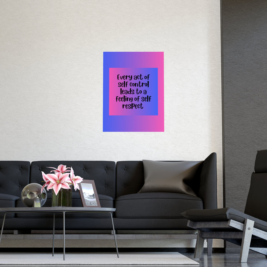 Inspirational Quote Poster: Every Act Of