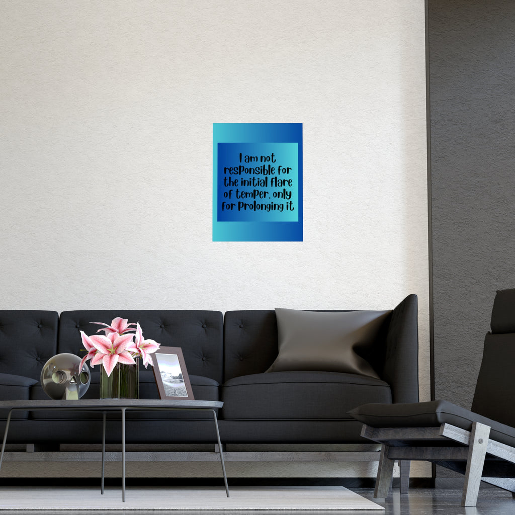 Inspirational Quote Poster: I Am Not