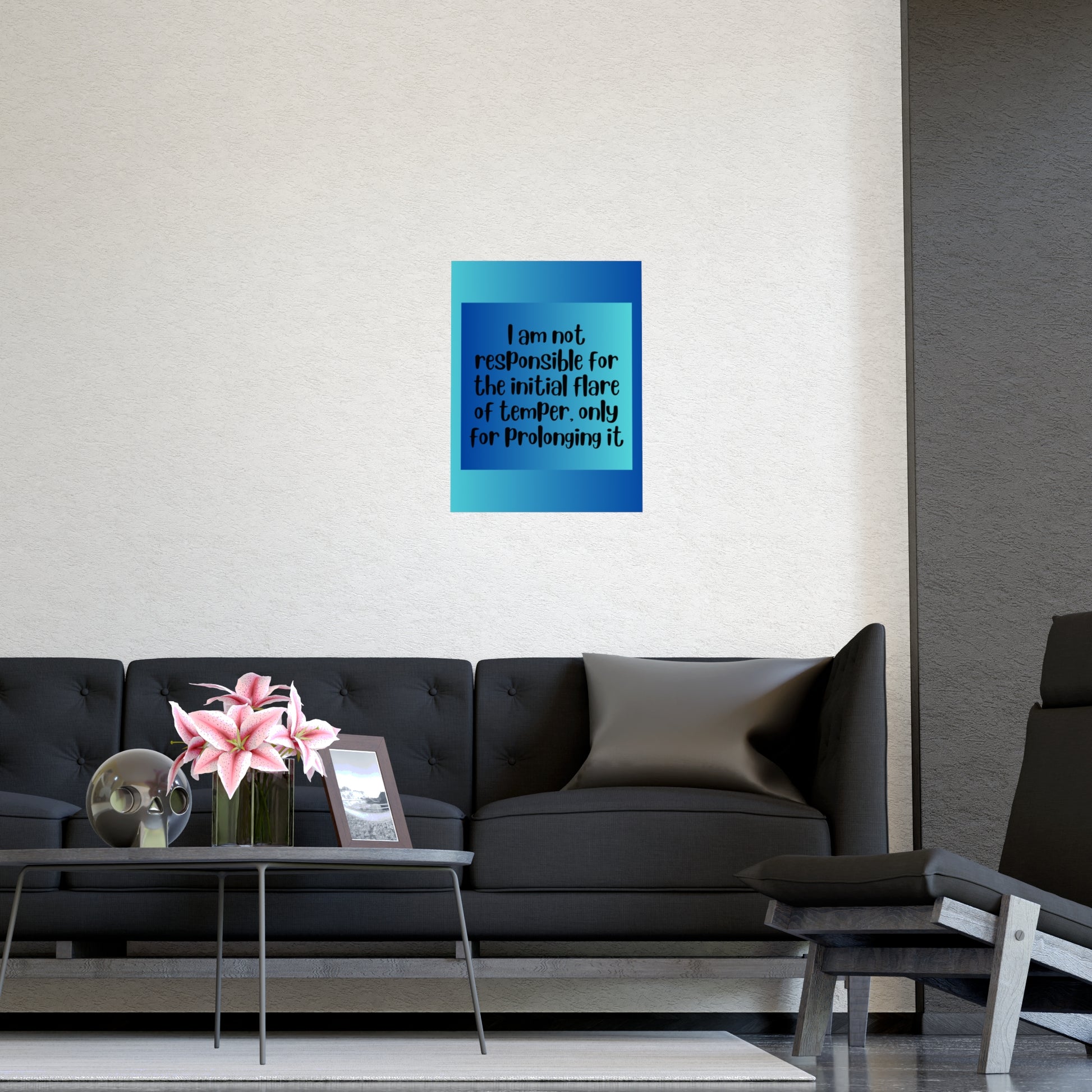 Inspirational Quote Poster: I Am Not