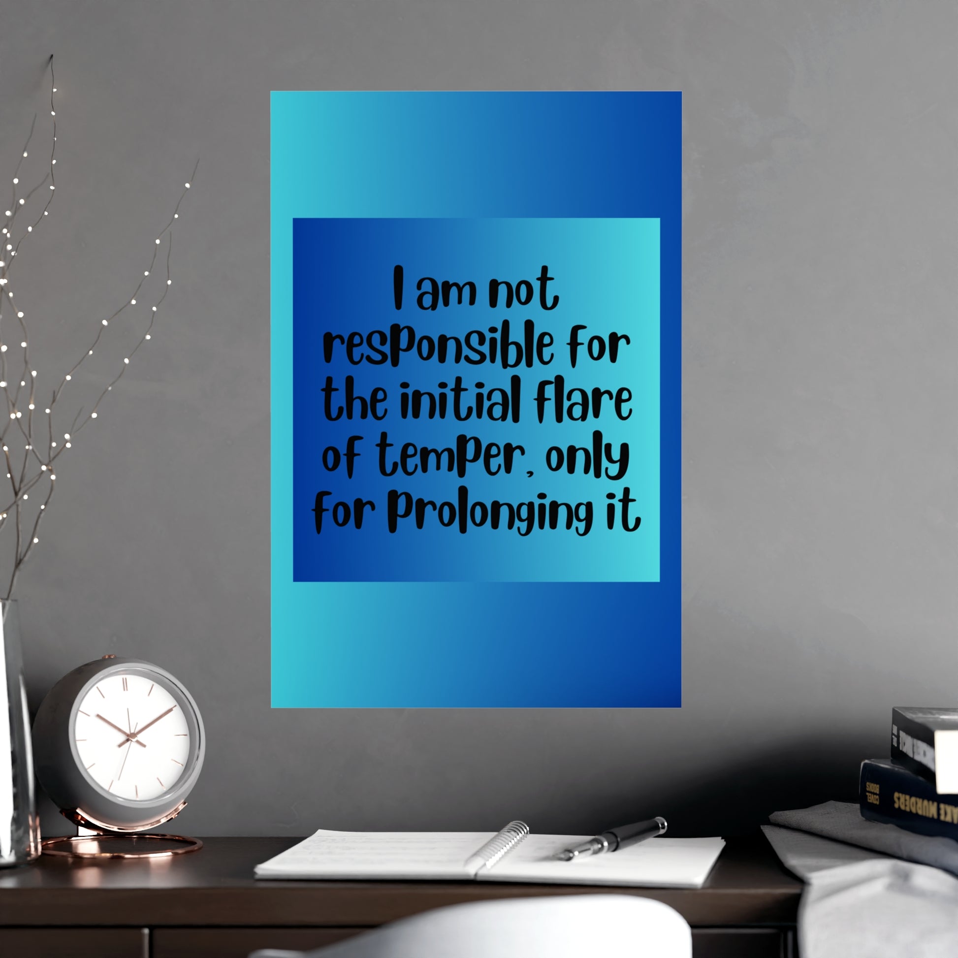Inspirational Quote Poster: I Am Not