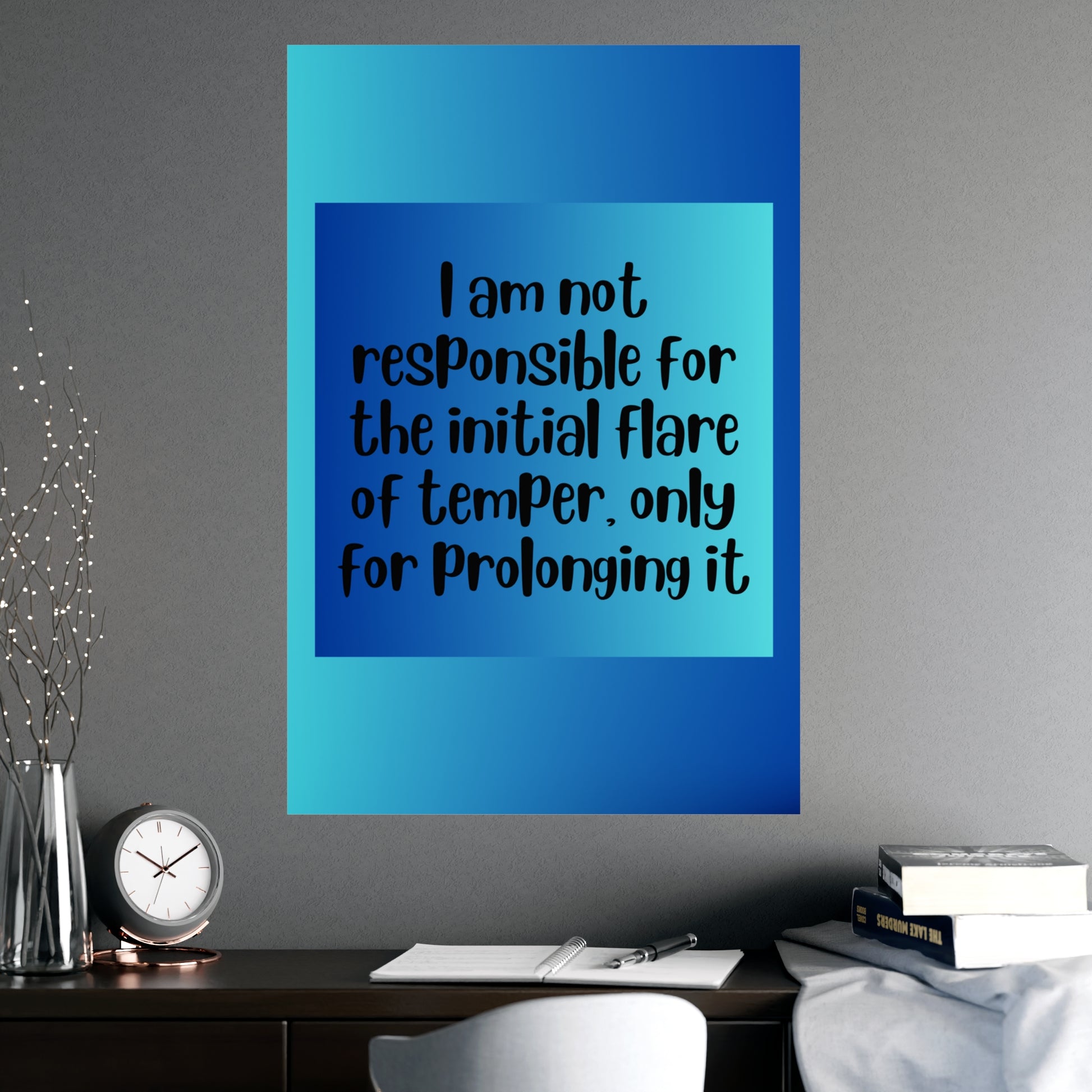 Inspirational Quote Poster: I Am Not