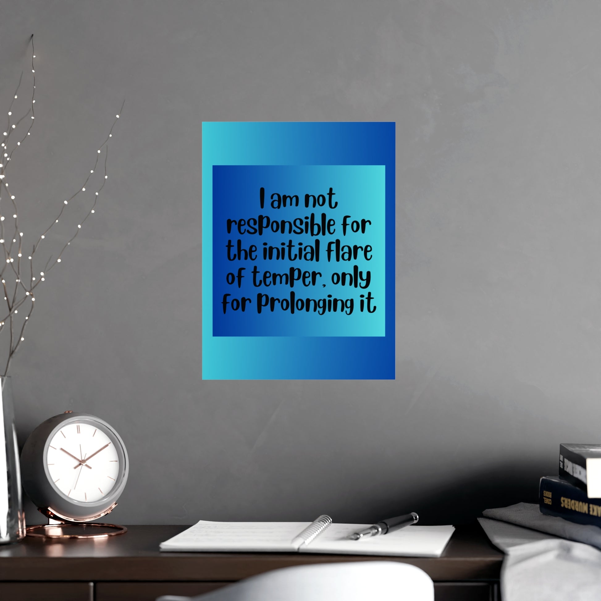 Inspirational Quote Poster: I Am Not