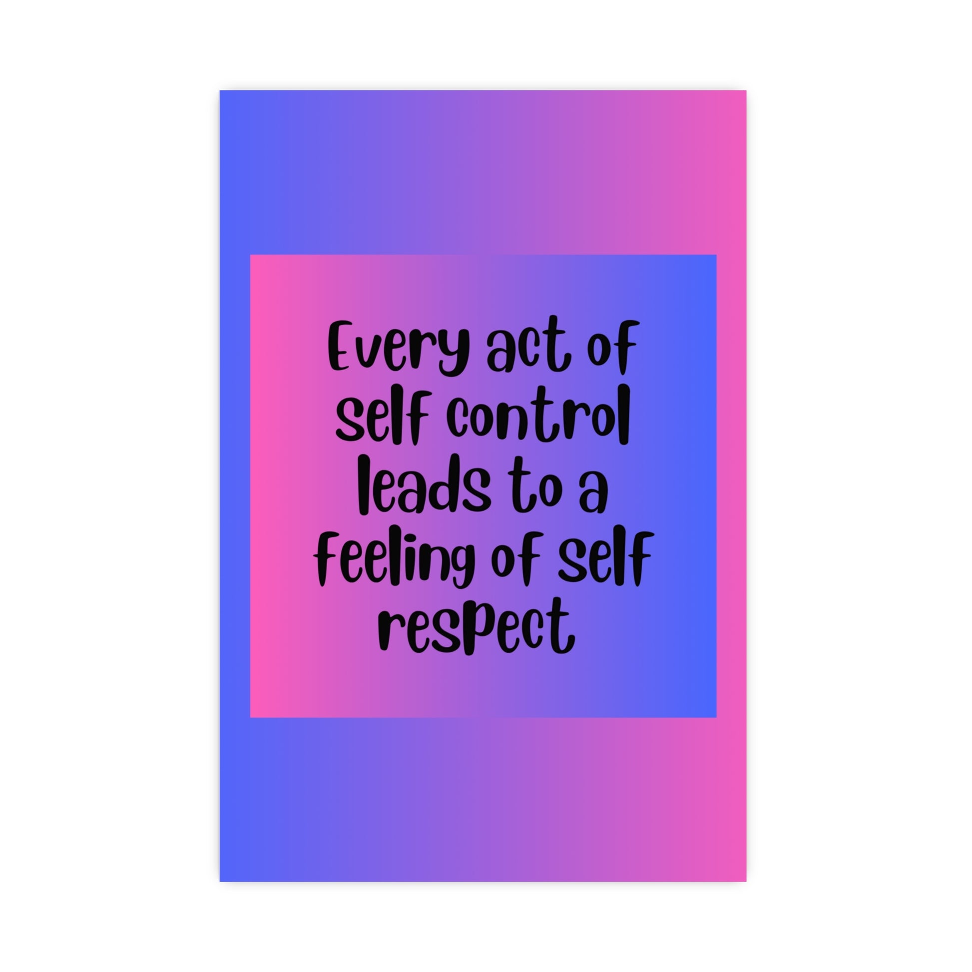 Inspirational Quote Poster: Every Act Of