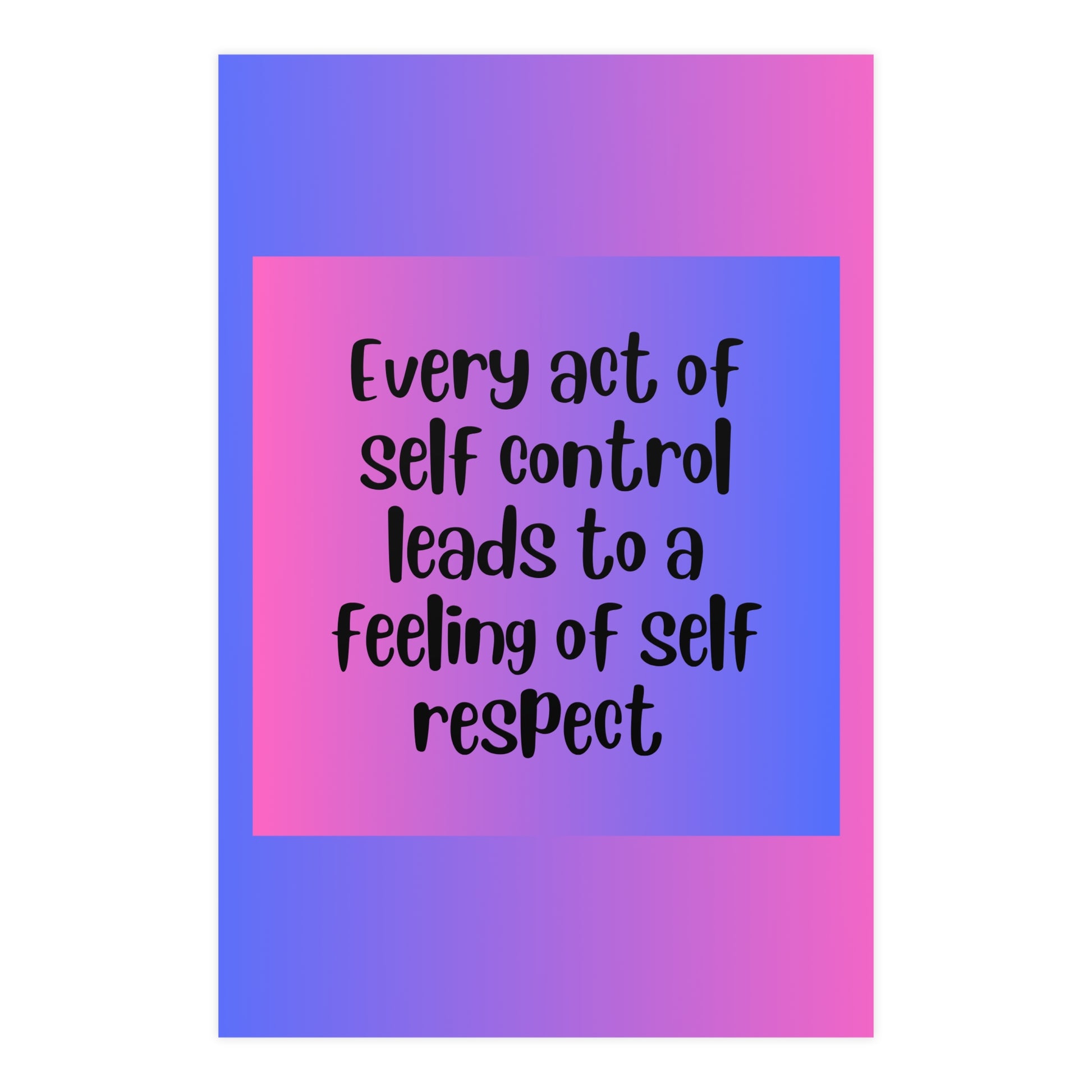 Inspirational Quote Poster: Every Act Of