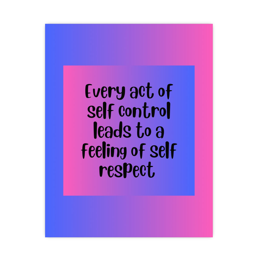 Inspirational Quote Poster: Every Act Of