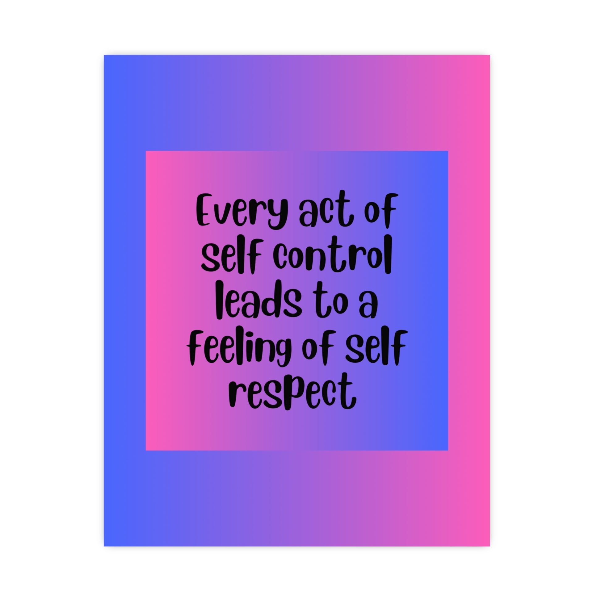 Inspirational Quote Poster: Every Act Of