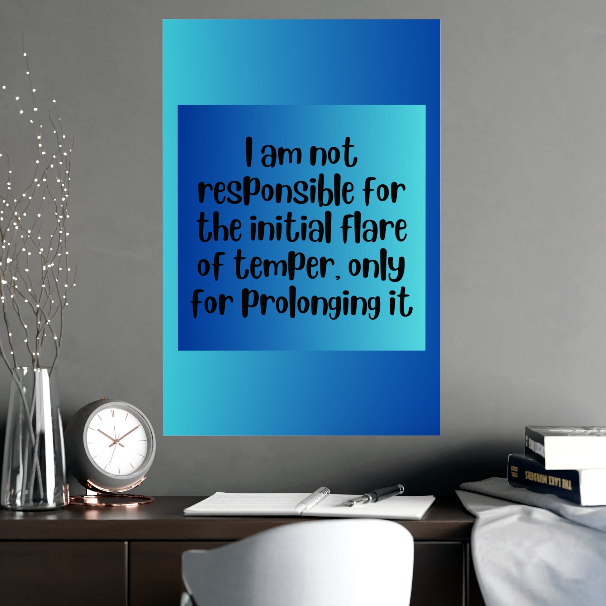 Inspirational Quote Poster: I Am Not