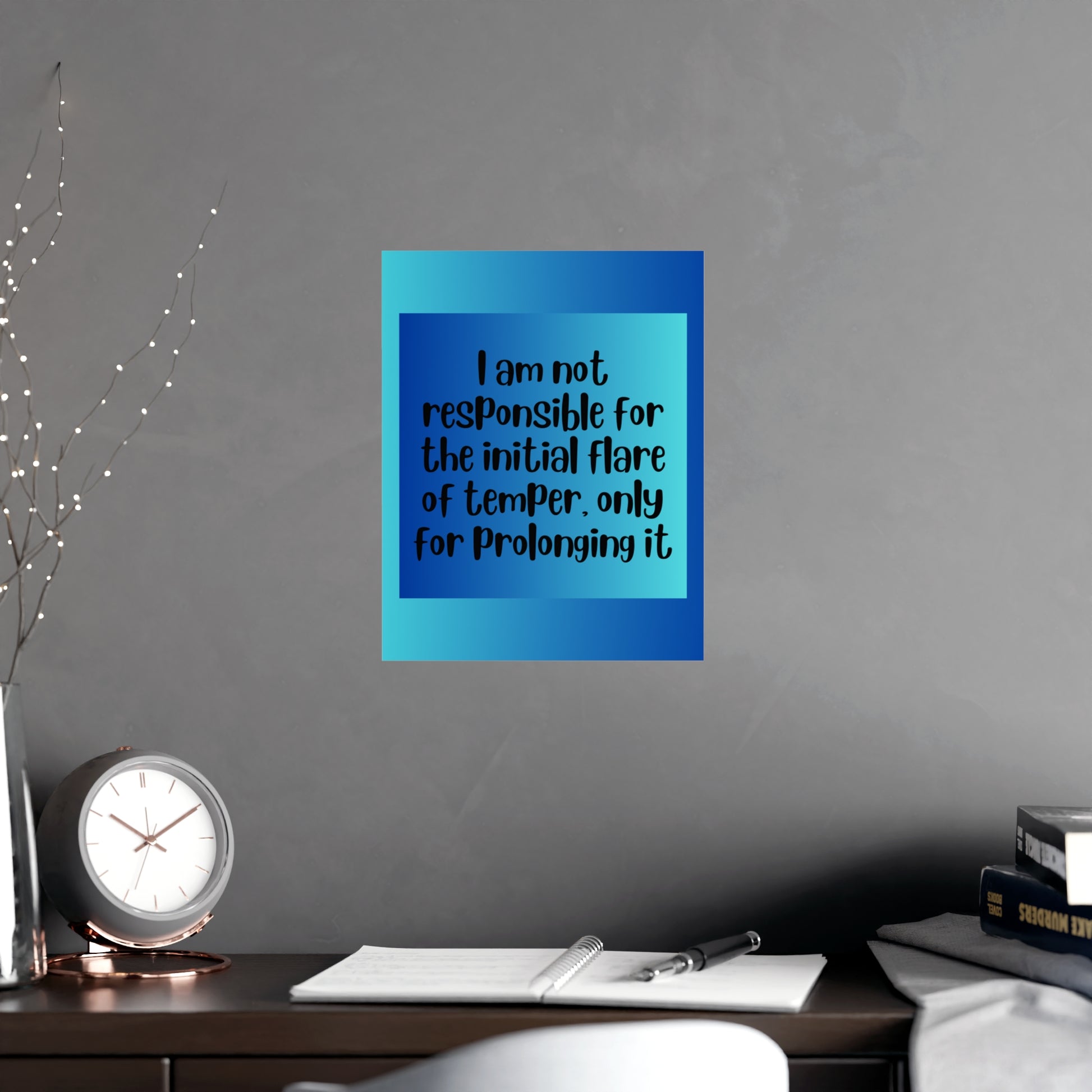 Inspirational Quote Poster: I Am Not