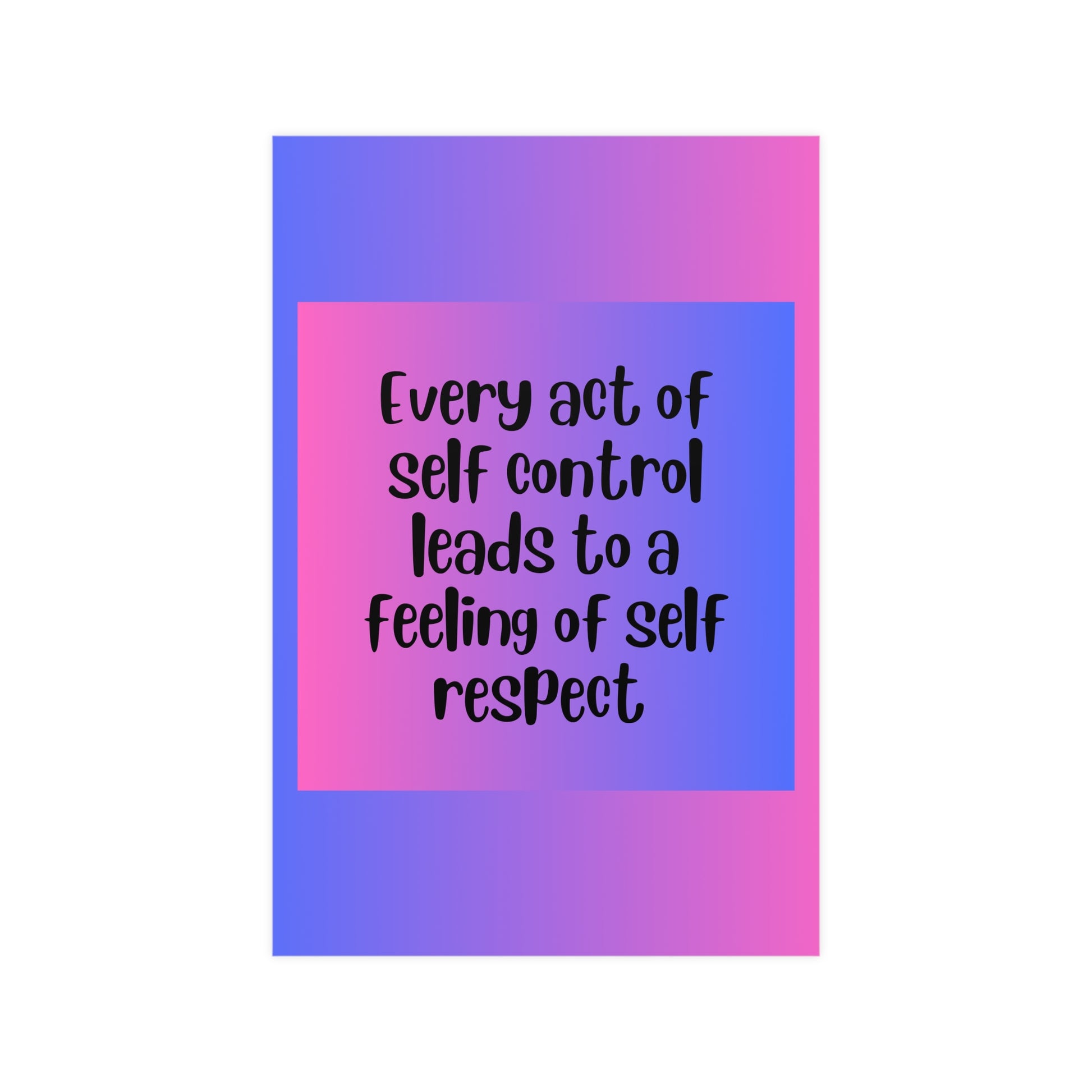 Inspirational Quote Poster: Every Act Of