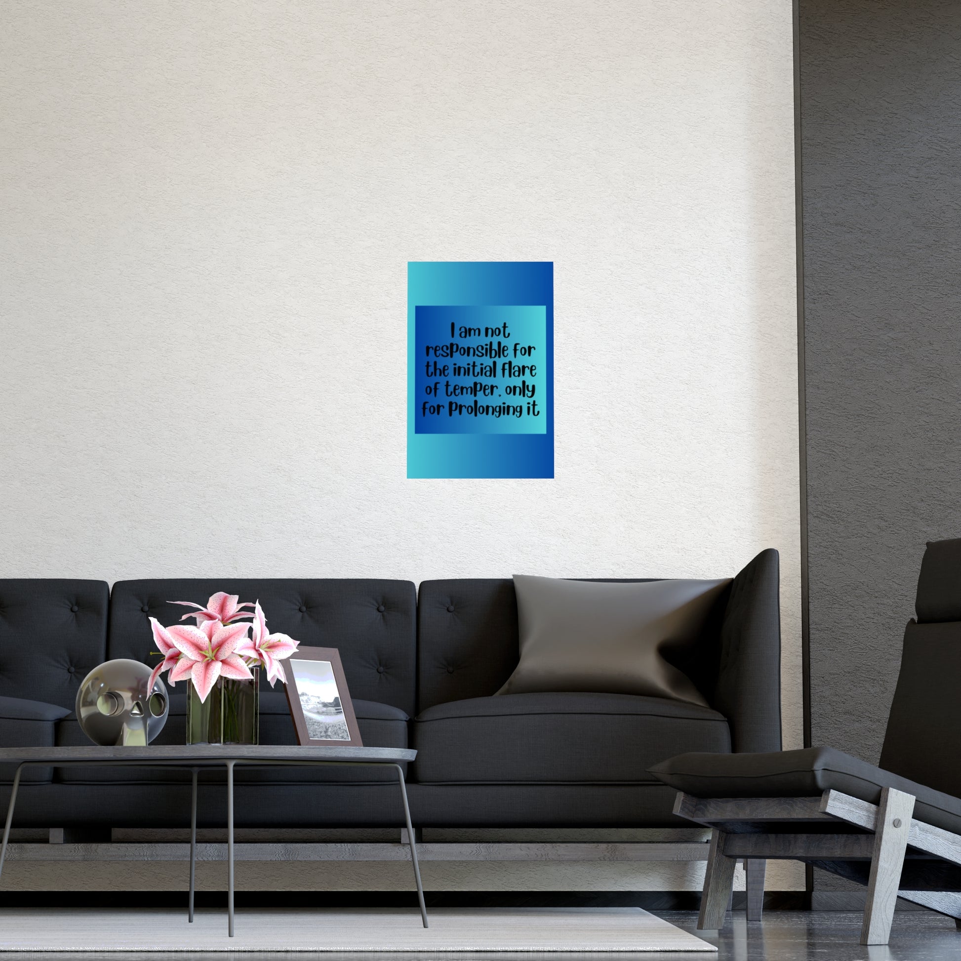 Inspirational Quote Poster: I Am Not