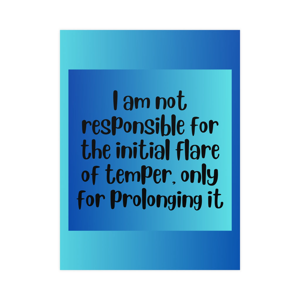 Inspirational Quote Poster: I Am Not
