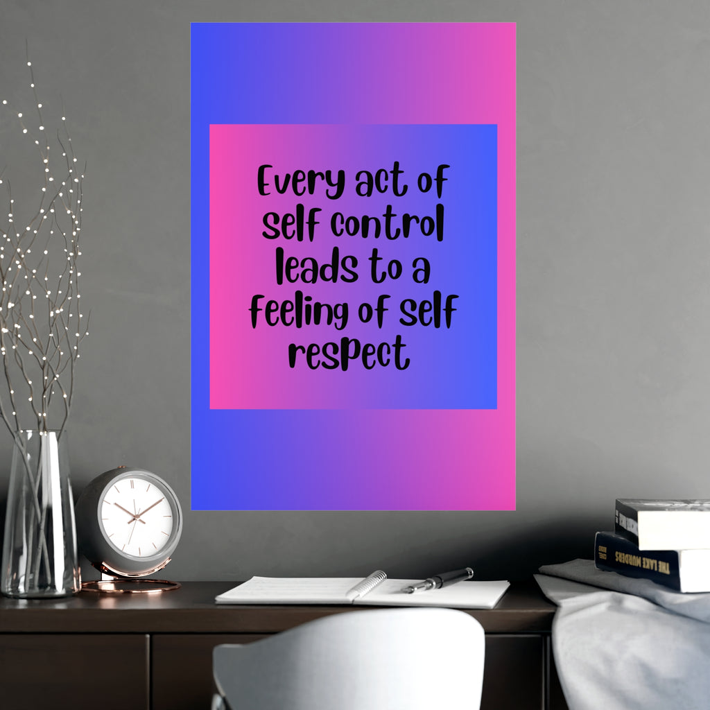 Inspirational Quote Poster: Every Act Of