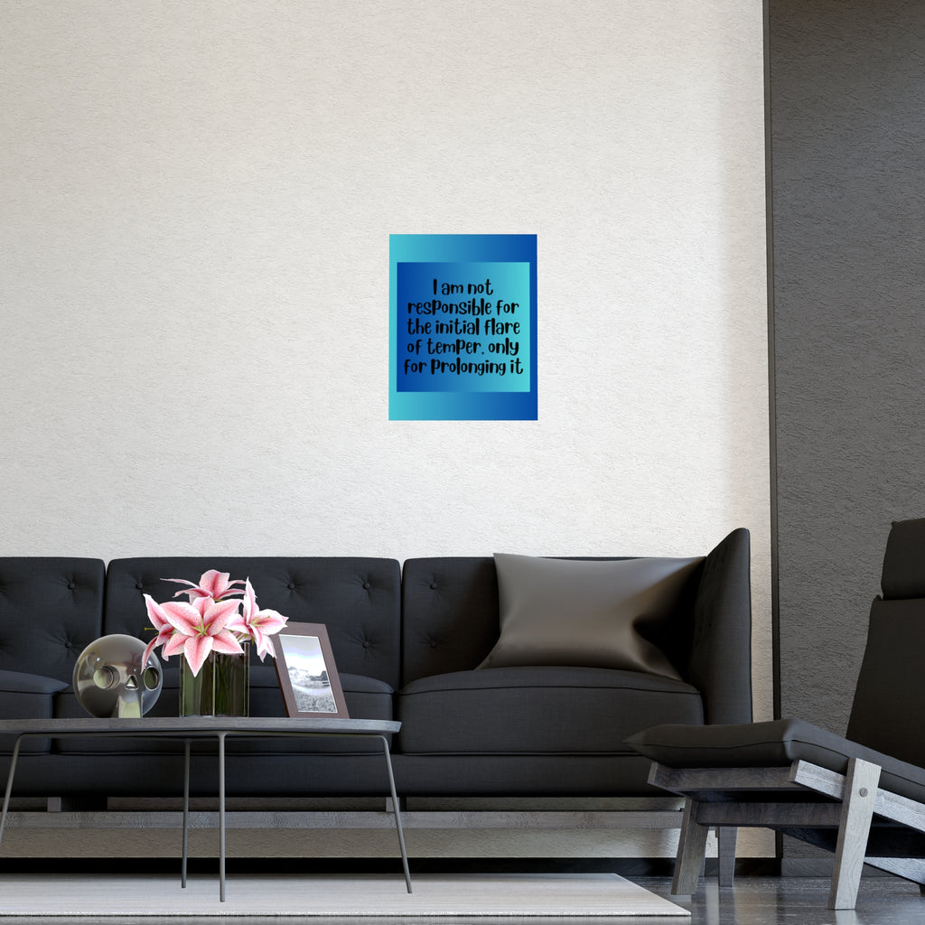 Inspirational Quote Poster: I Am Not
