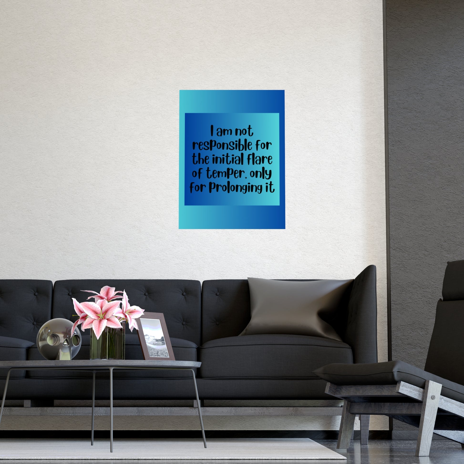 Inspirational Quote Poster: I Am Not