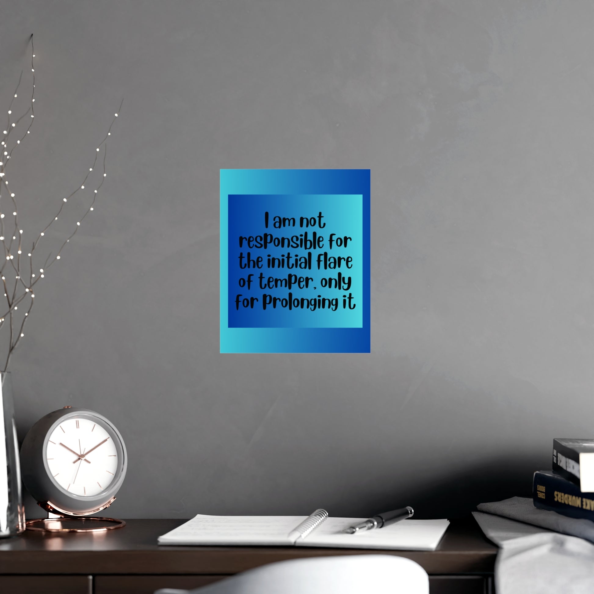 Inspirational Quote Poster: I Am Not