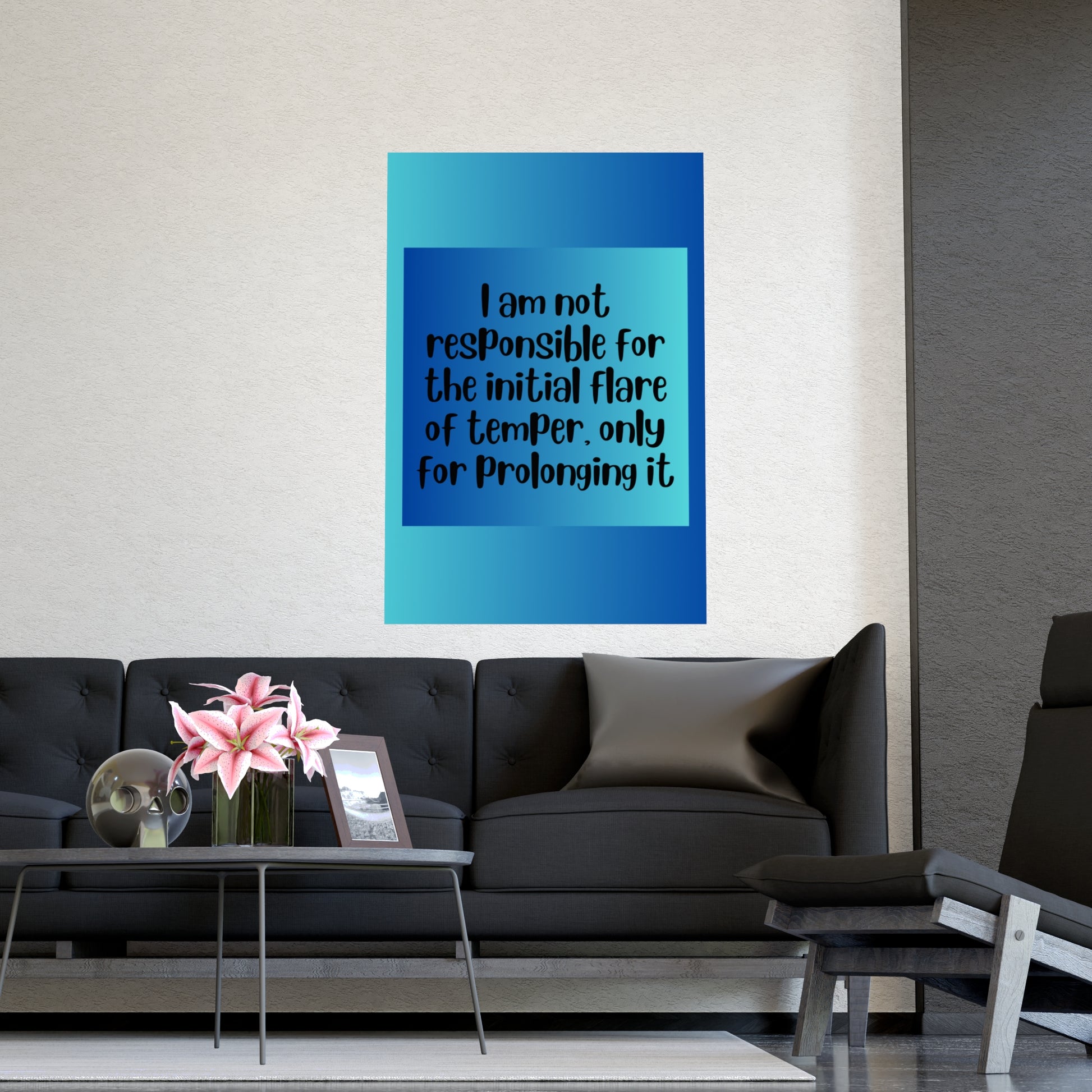 Inspirational Quote Poster: I Am Not