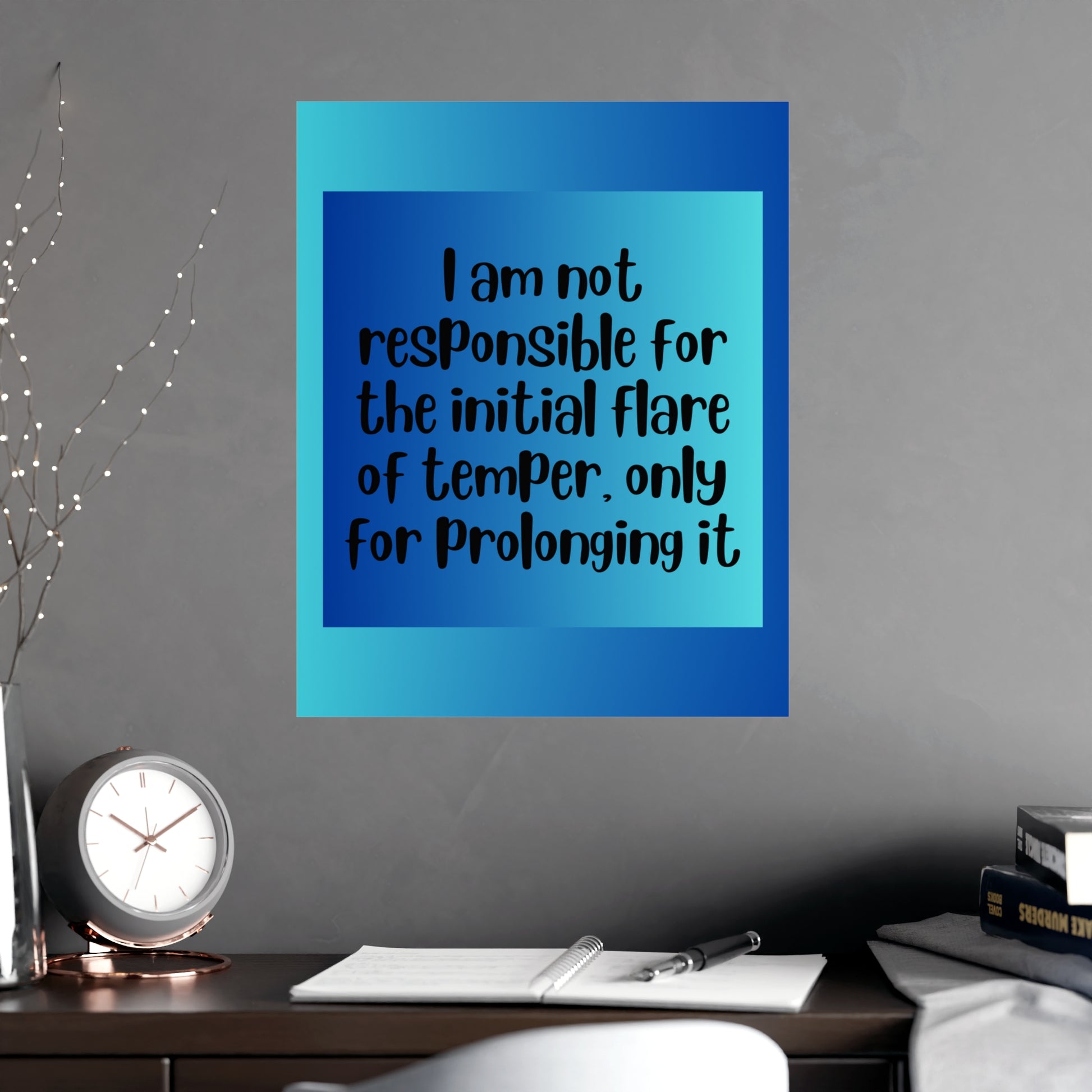Inspirational Quote Poster: I Am Not