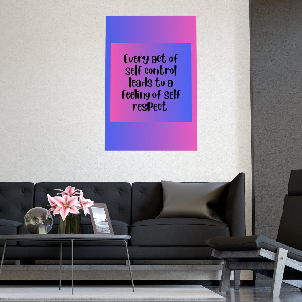 Inspirational Quote Poster: Every Act Of