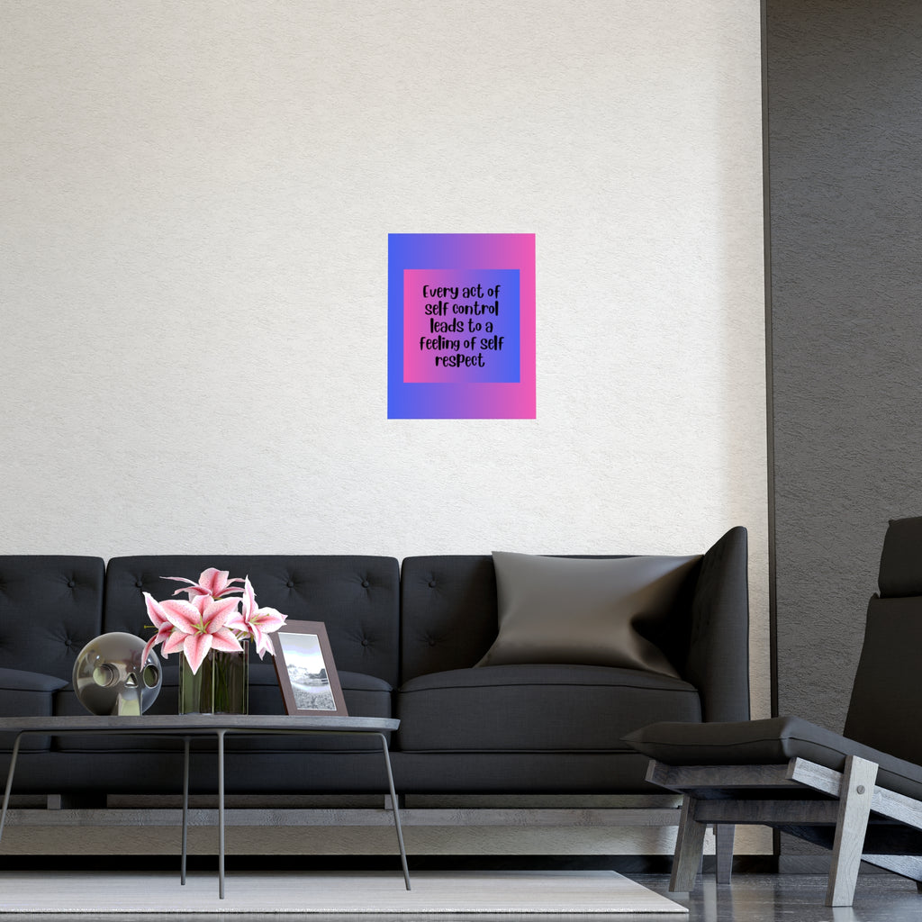 Inspirational Quote Poster: Every Act Of