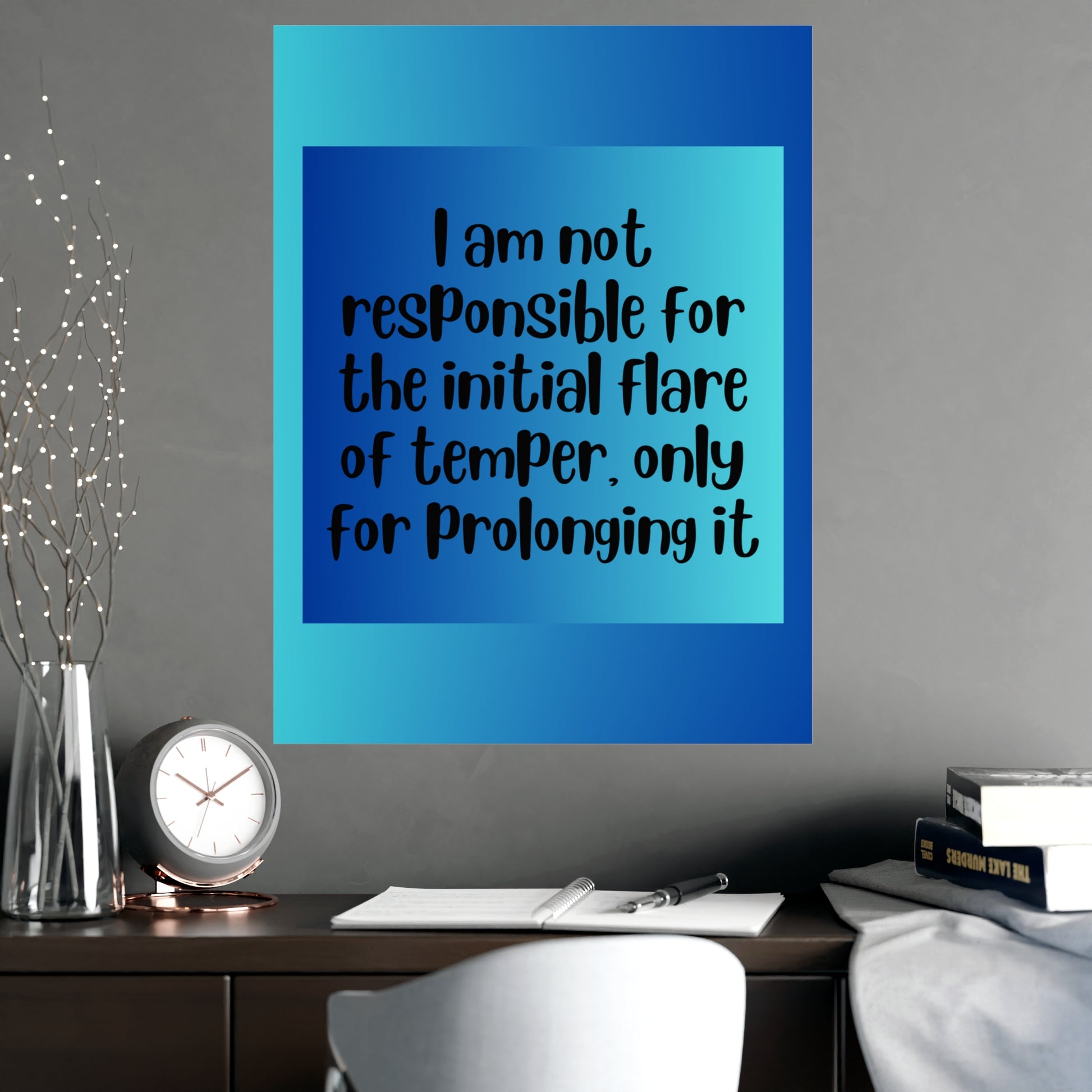 Inspirational Quote Poster: I Am Not