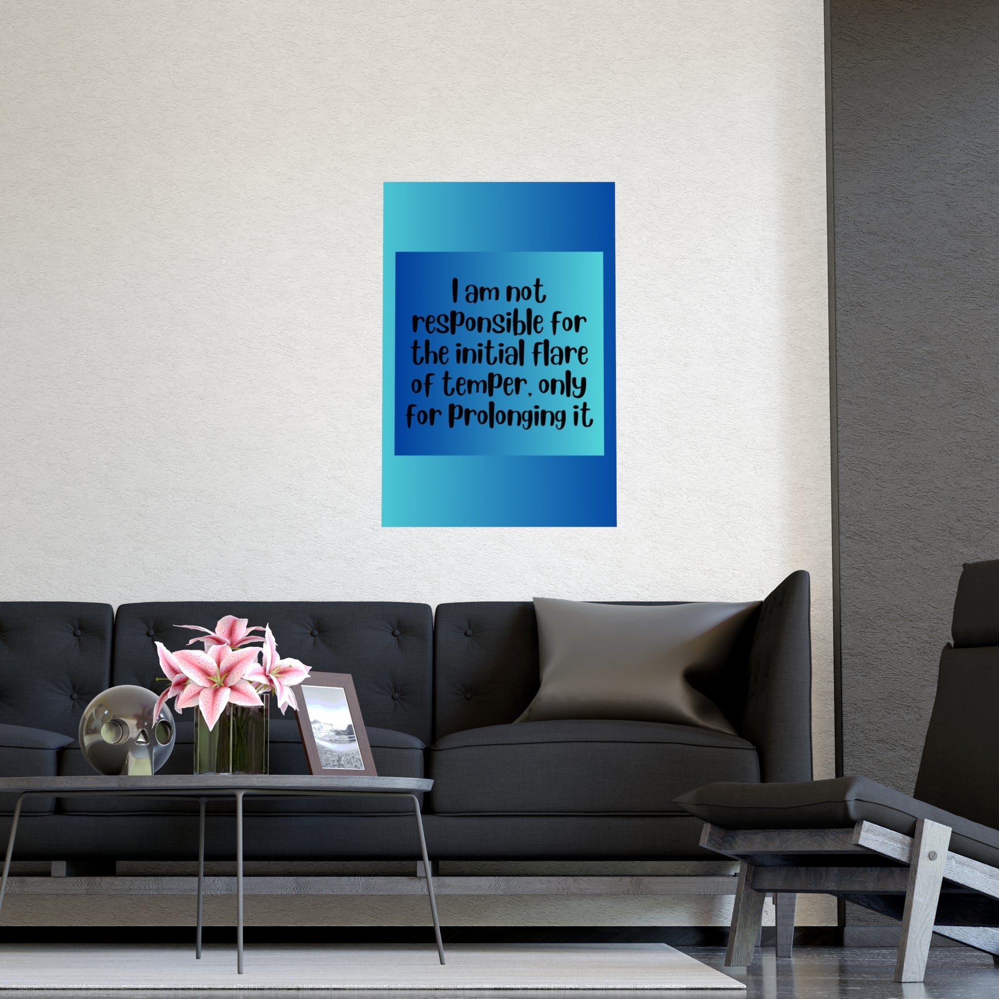 Inspirational Quote Poster: I Am Not