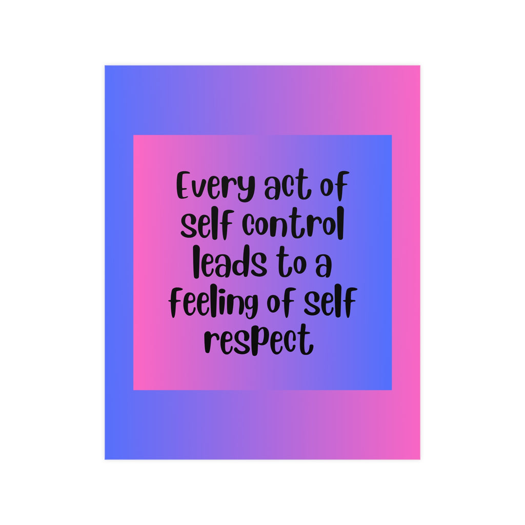 Inspirational Quote Poster: Every Act Of