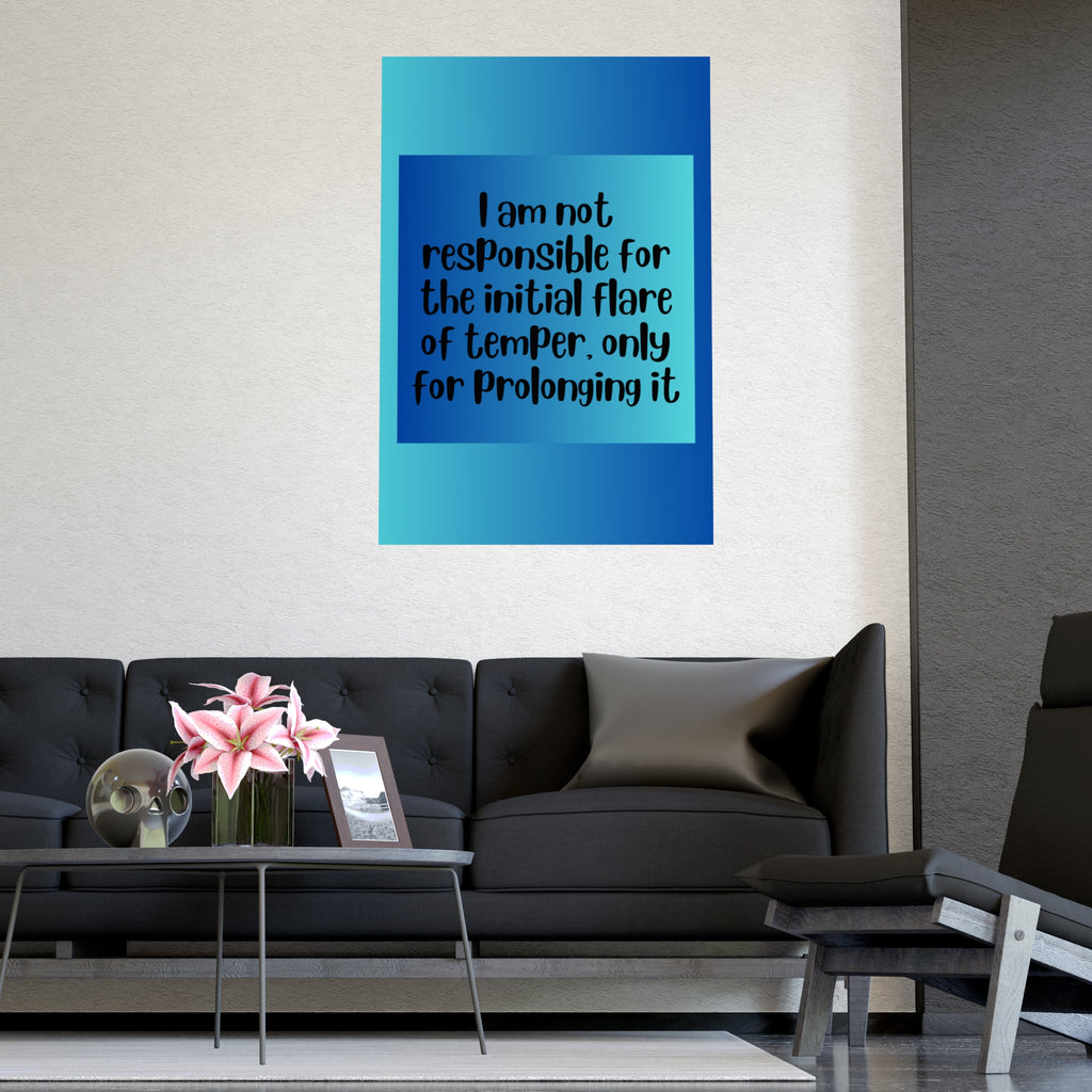Inspirational Quote Poster: I Am Not