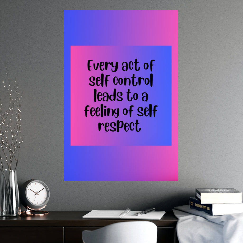 Inspirational Quote Poster: Every Act Of